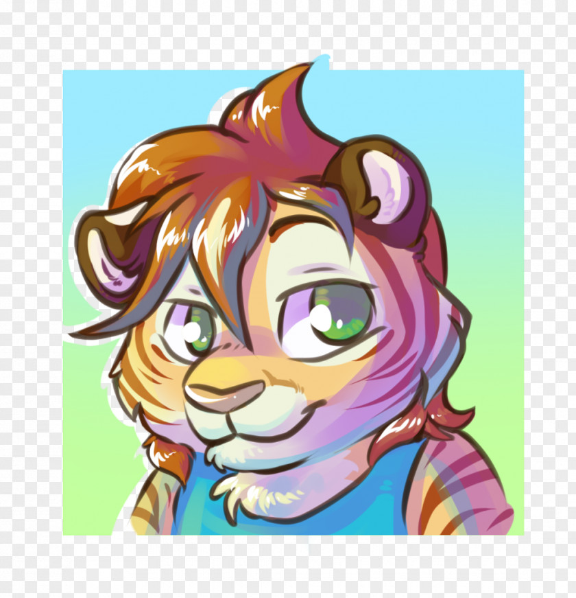 Tiger Whiskers Cat Illustration Clip Art PNG