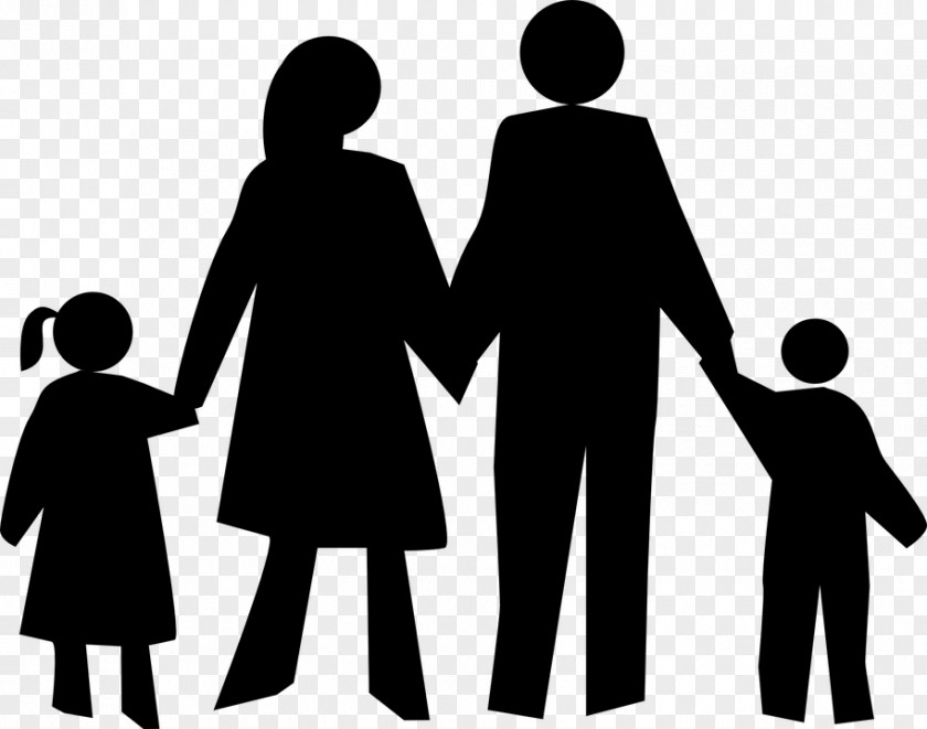 WORSHIP Family Silhouette Clip Art PNG