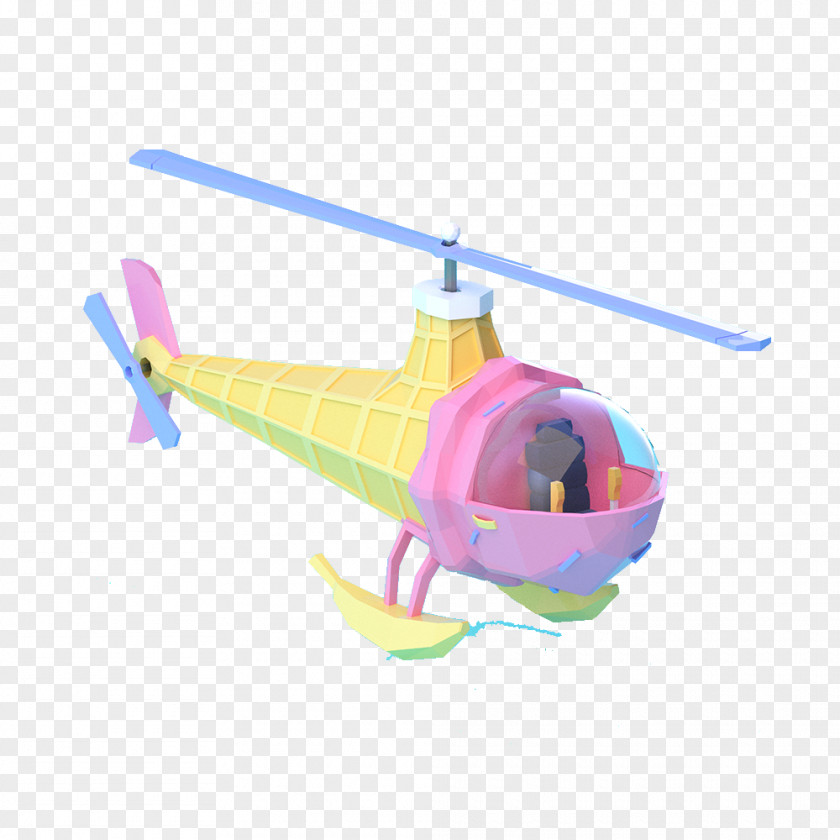 Cartoon Helicopter Airplane PNG