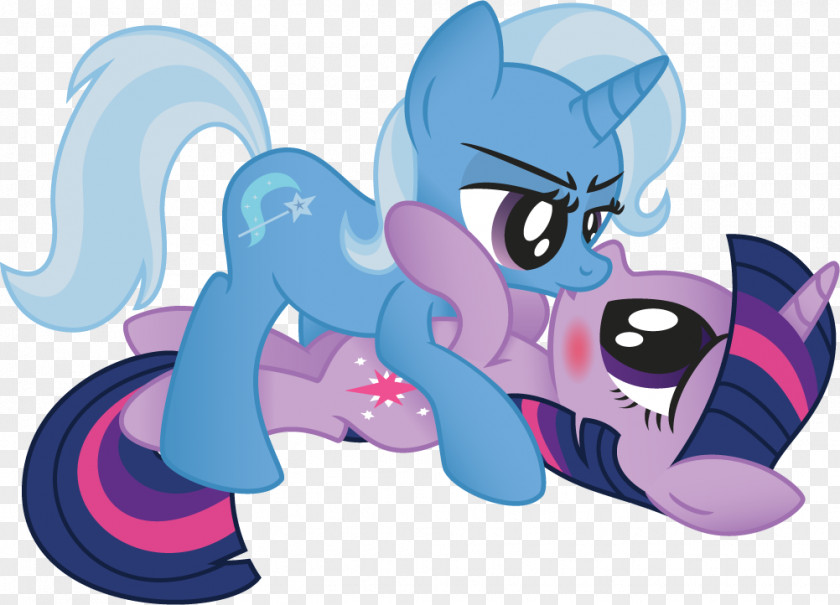 Kissing Pony Twilight Sparkle Trixie DeviantArt PNG