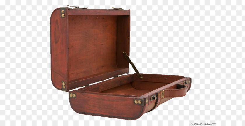 Antique Box Suitcase Baggage Stock Photography PNG