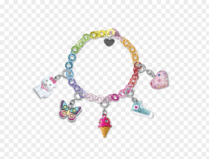 Chain Charm Bracelet Rainbow Loom Pandora PNG