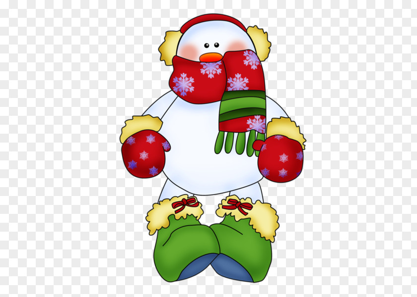 Scarf Snowman PNG