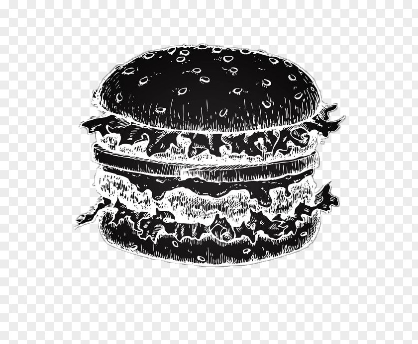 Meat Hamburger Fast Food Cheeseburger Drawing PNG