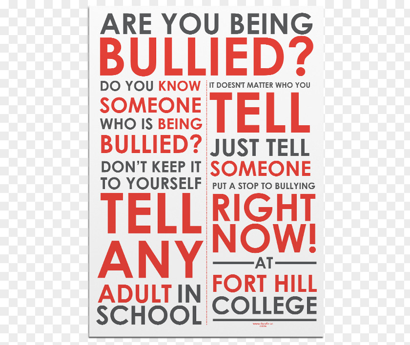 School Bullying Poster UK PNG