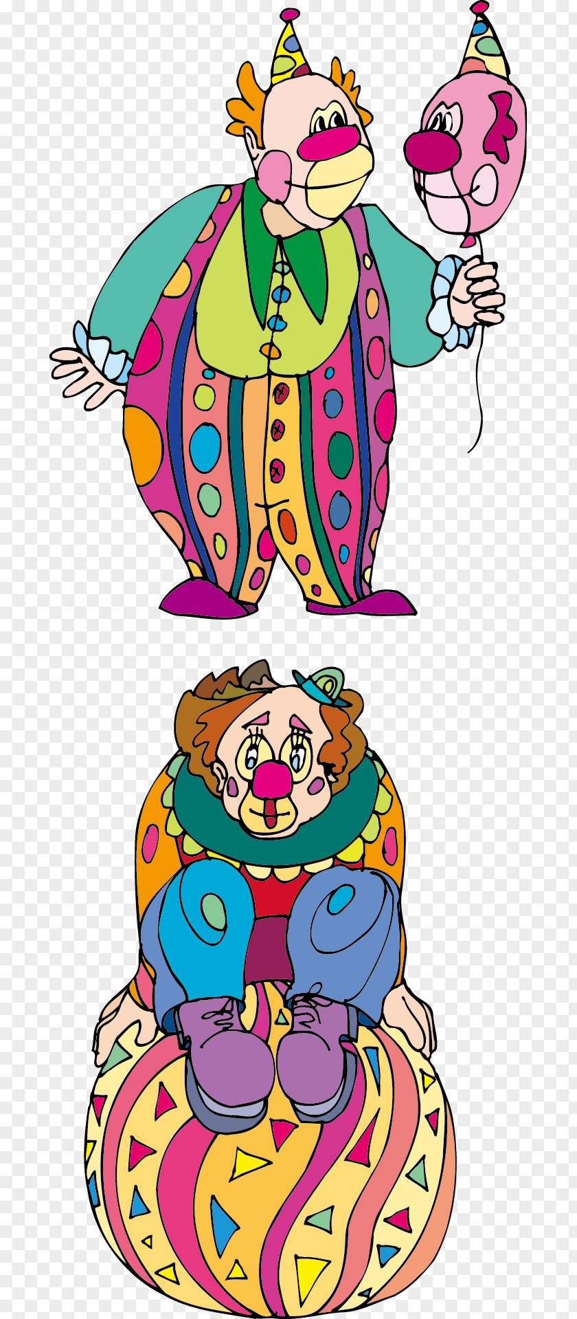 Cartoon Clown Joker Clip Art PNG
