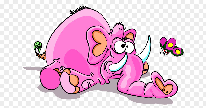 Elephant Cartoon Hippopotamus Rhinoceros Elephantidae Clip Art PNG