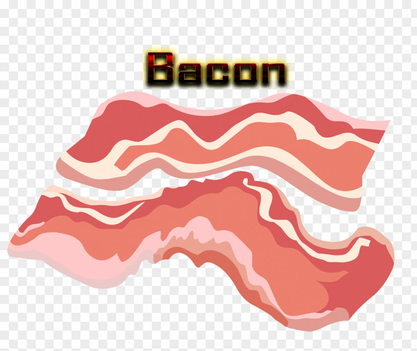 Hot Bacon Slices Clip Art PNG