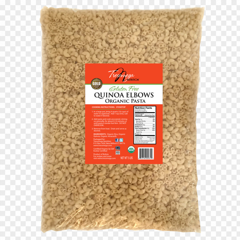 Quinoa Flour Pasta Organic Food Orzo Penne PNG