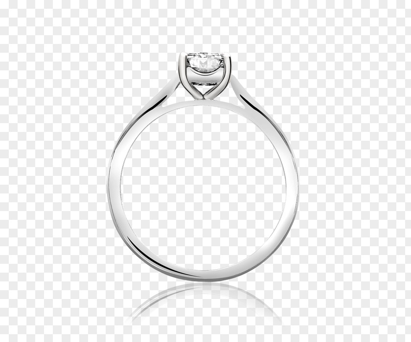Ring Engagement Diamond Princess Cut Brilliant PNG