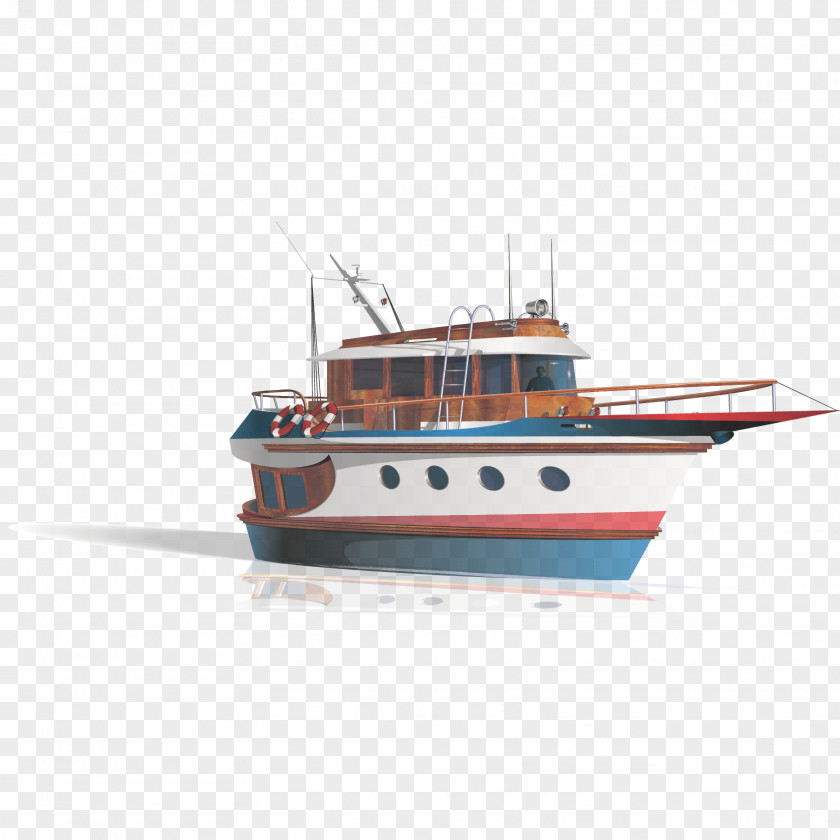 Vector Cartoon Ship Material Yacht Drawing PNG