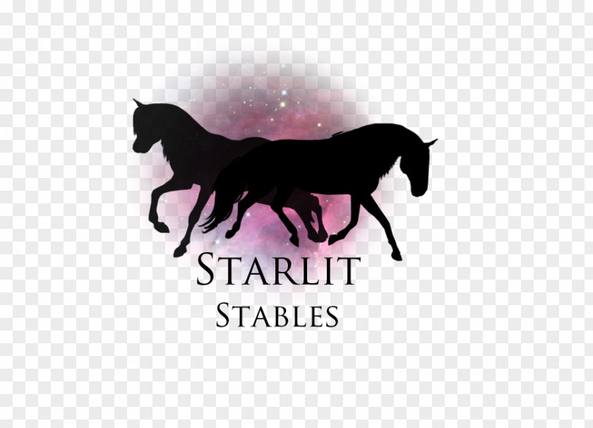 Mustang Mane Stallion Pony Logo PNG