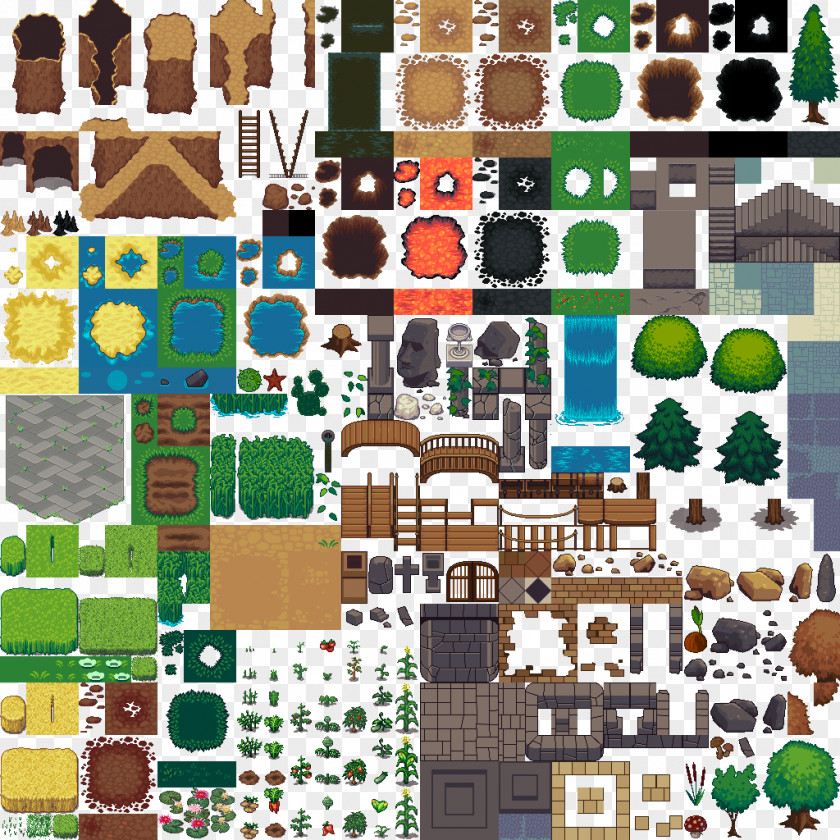 Rpg Tile-based Video Game Tiled Sprite Map PNG