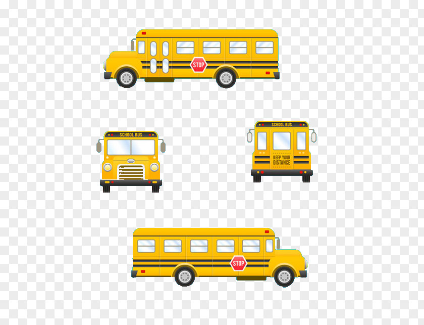 Yellow School Bus Student PNG