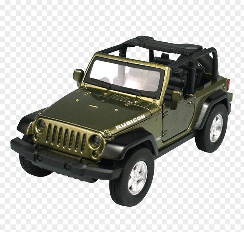 Army Green Jeep Wrangler Toy Car Sport Utility Vehicle PNG