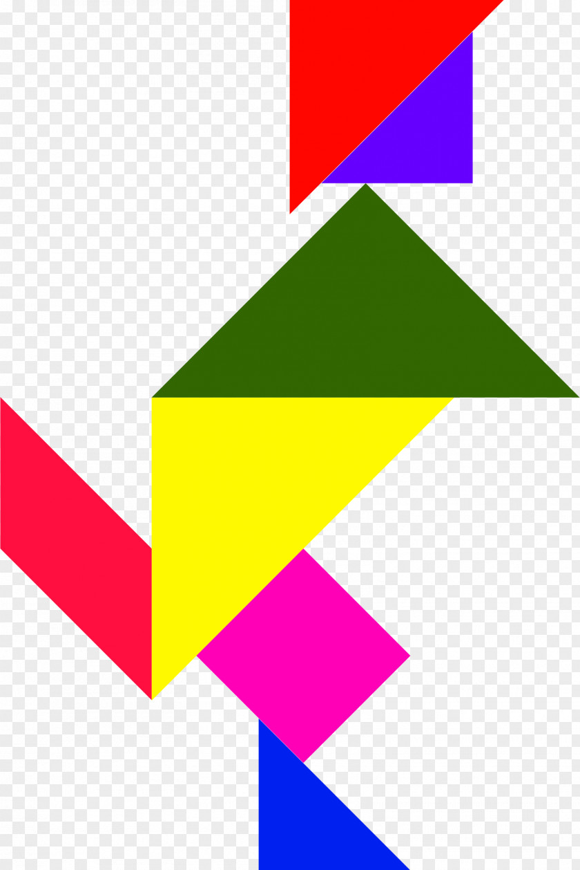 Colored Clipart Tangram Jigsaw Puzzles Triangle Parallelogram Clip Art PNG