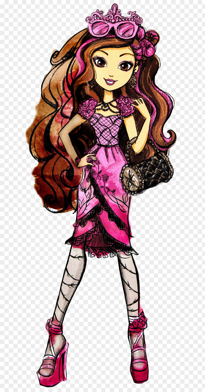 Ever After High Legacy Day Art Book Queen Drawing PNG