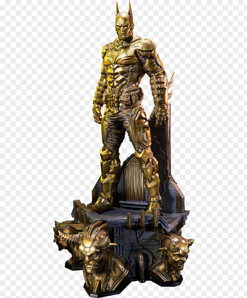 Golden Statue Batman: Arkham Knight City Origins PNG