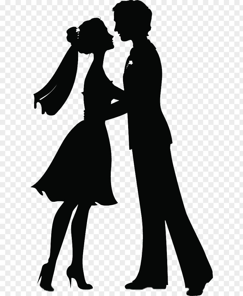 Kiss The Couple Silhouette Significant Other Illustration PNG