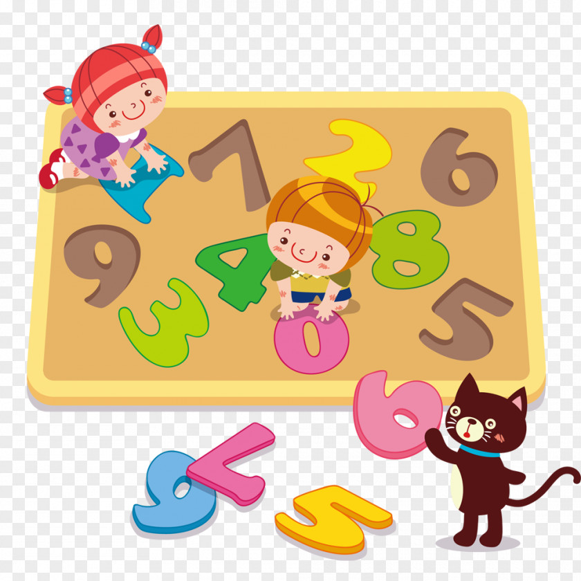 Number Puzzle Jigsaw Puzzles Play Together With Vector Graphics Image PNG
