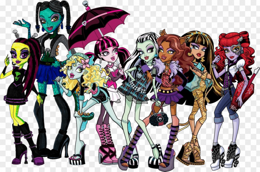 Party Monster High Pajamas Doll PNG
