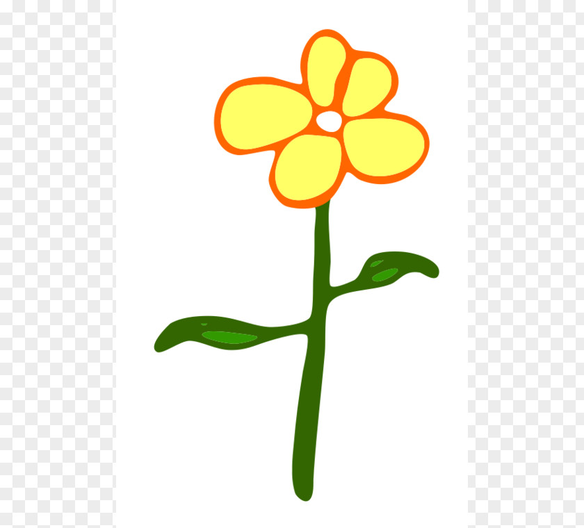 Simple Daisy Cliparts Flower Cartoon Yellow Clip Art PNG