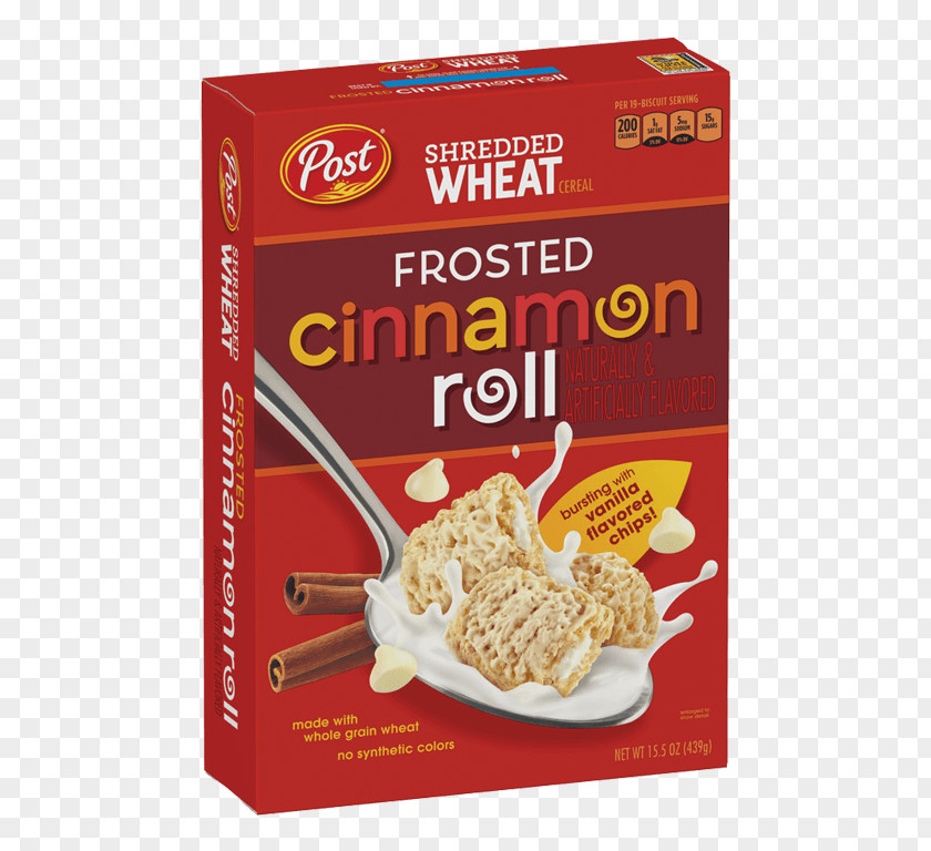 Wheat Bran Breakfast Cereal Cinnamon Roll Frosting & Icing Shredded PNG