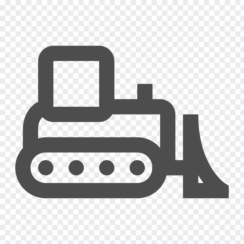 Bulldozer Excavator Icons8 PNG