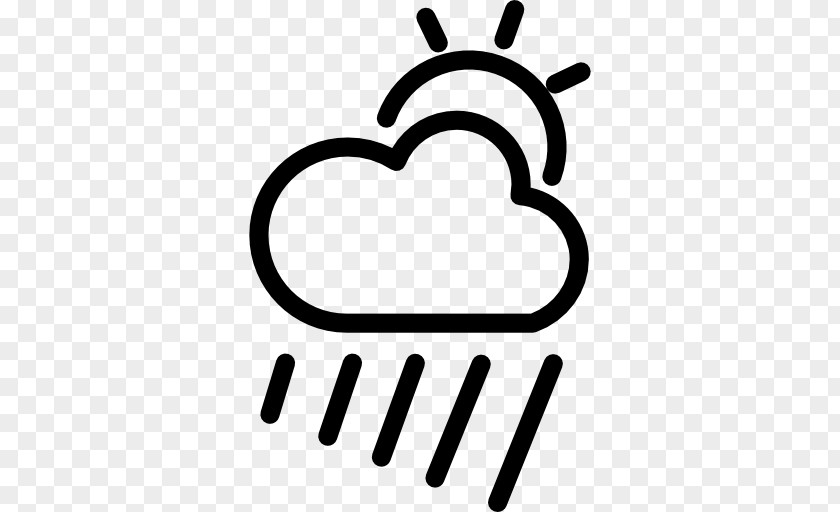 Cloudy Rain Cloud Symbol Weather PNG