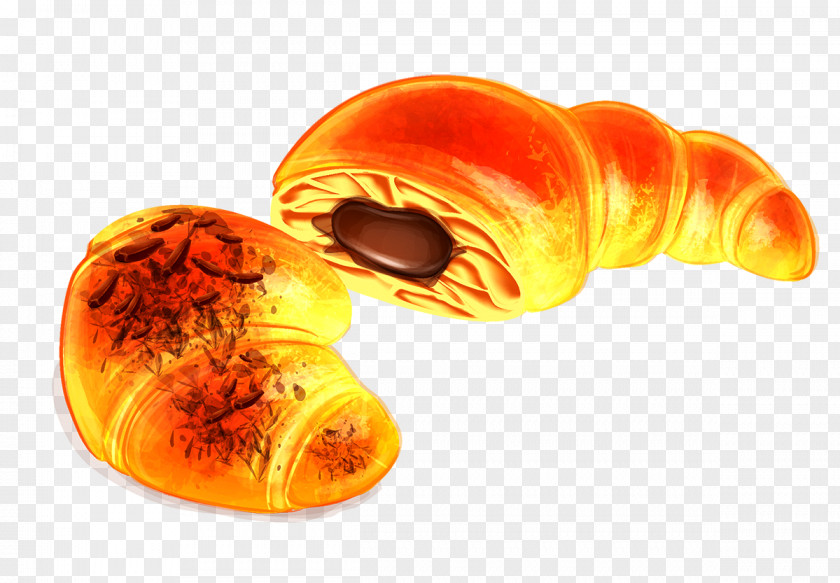 Croissant Pain Au Chocolat Bakery Breakfast Bread PNG