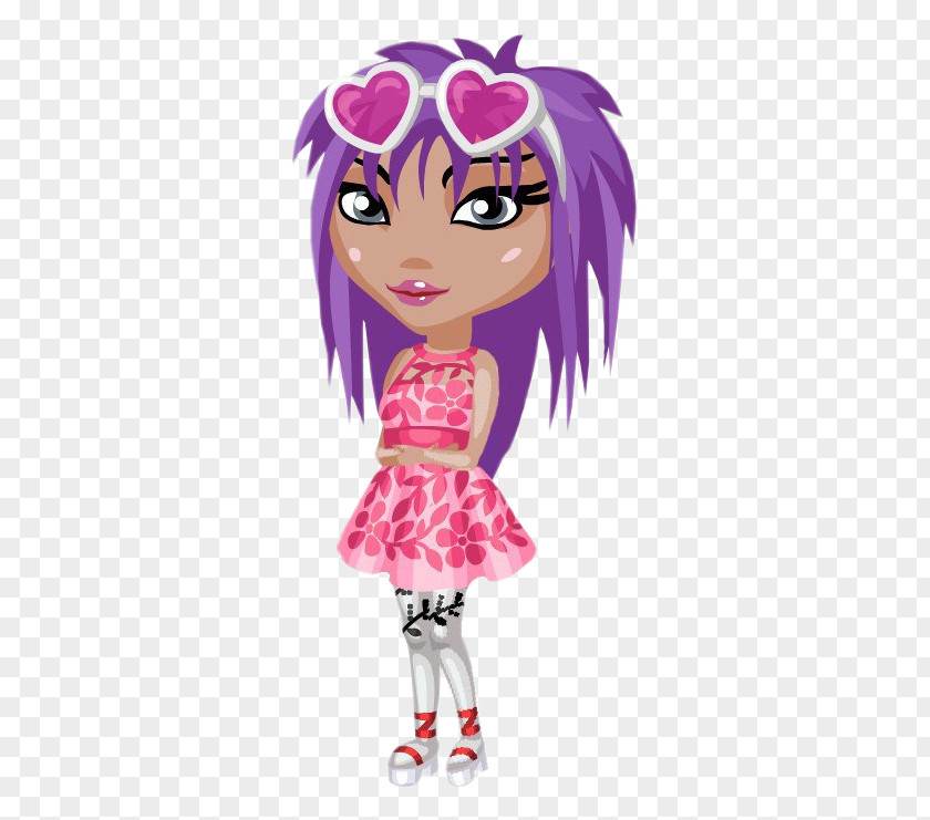 Barbie Brown Hair Cartoon PNG