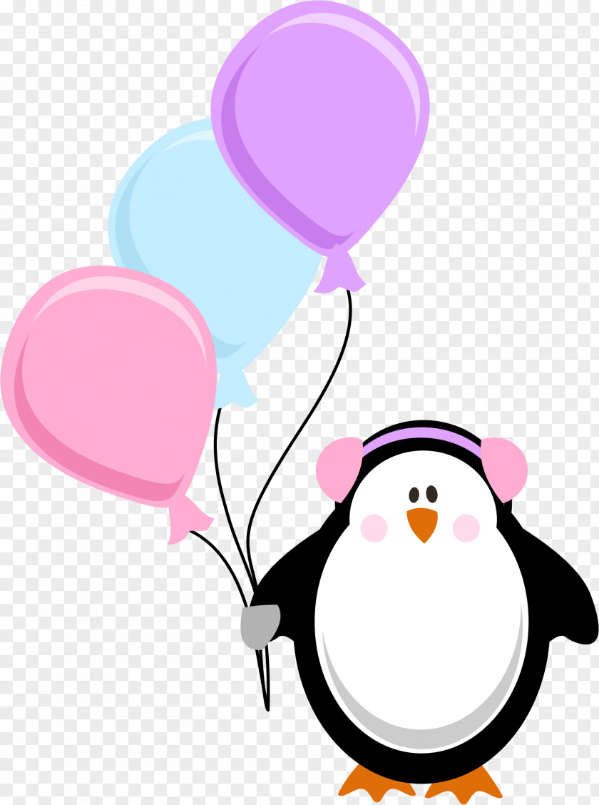 Cute Penguin Birthday Clip Art PNG