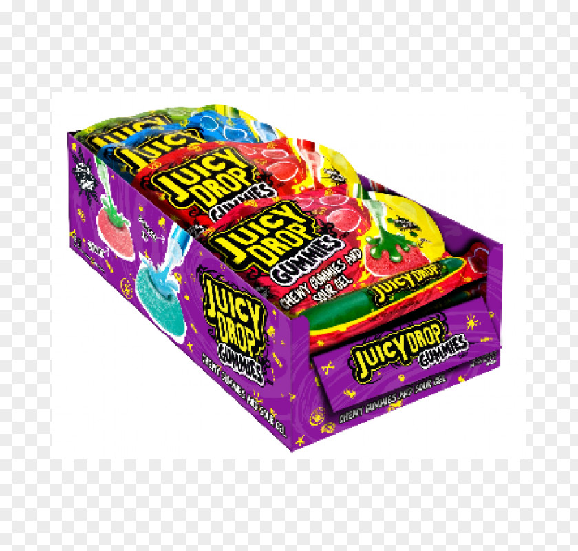 Juice Drop Gummi Candy Lollipop Juicy Pop Topps PNG