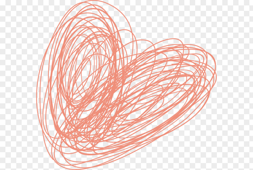 Messy Heart PNG