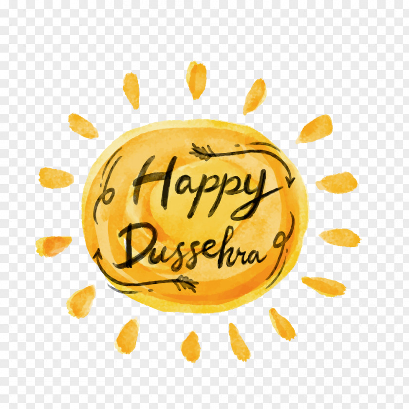 Watercolor Hand-painted Valentine's Day Label Dussehra Clip Art PNG