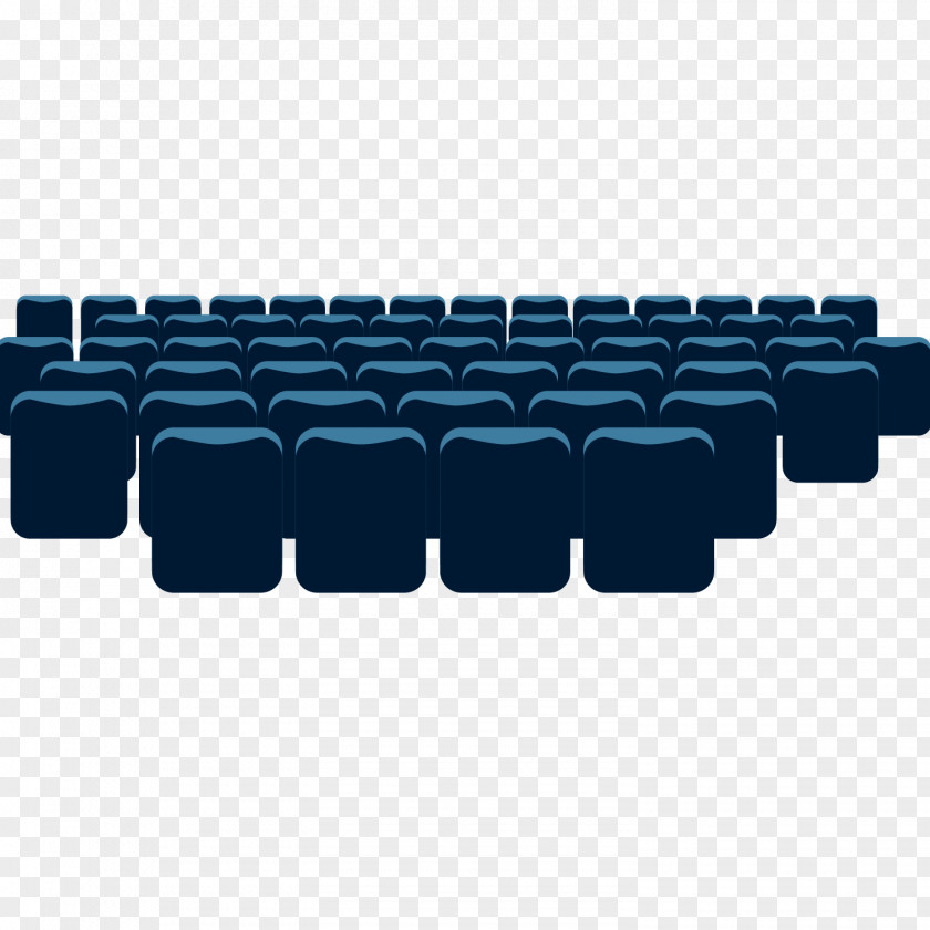 Blue Theater Seat Vector Material Cinema Theatre PNG