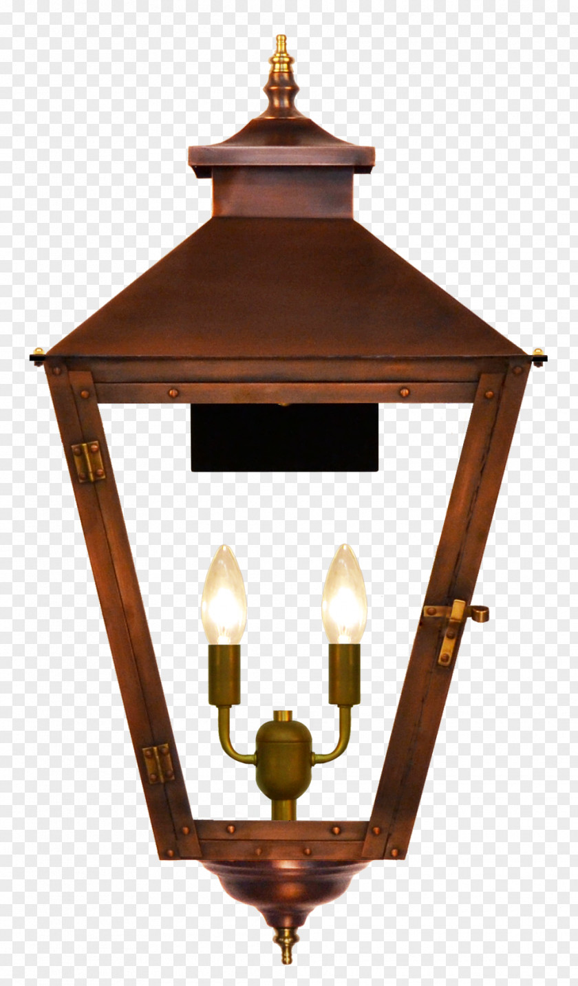 Copper Wall Lamp Gas Lighting Lantern Coppersmith Light Fixture PNG