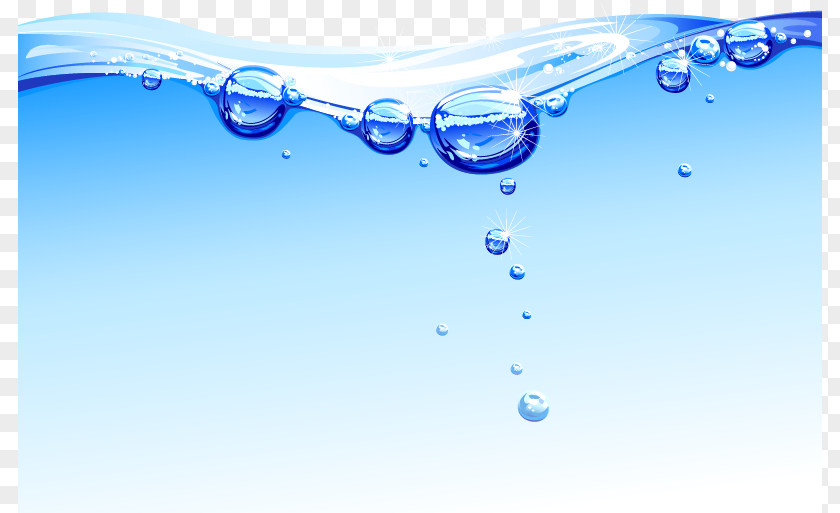 Fresh Water Drops Watermark Drop Poster Bubble PNG