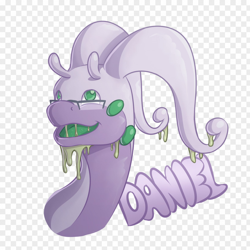 Furry Cartoon Mammal Illustration Purple Legendary Creature PNG