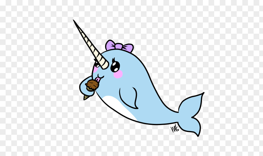 Narwhal Marine Mammal Cartoon Clip Art PNG