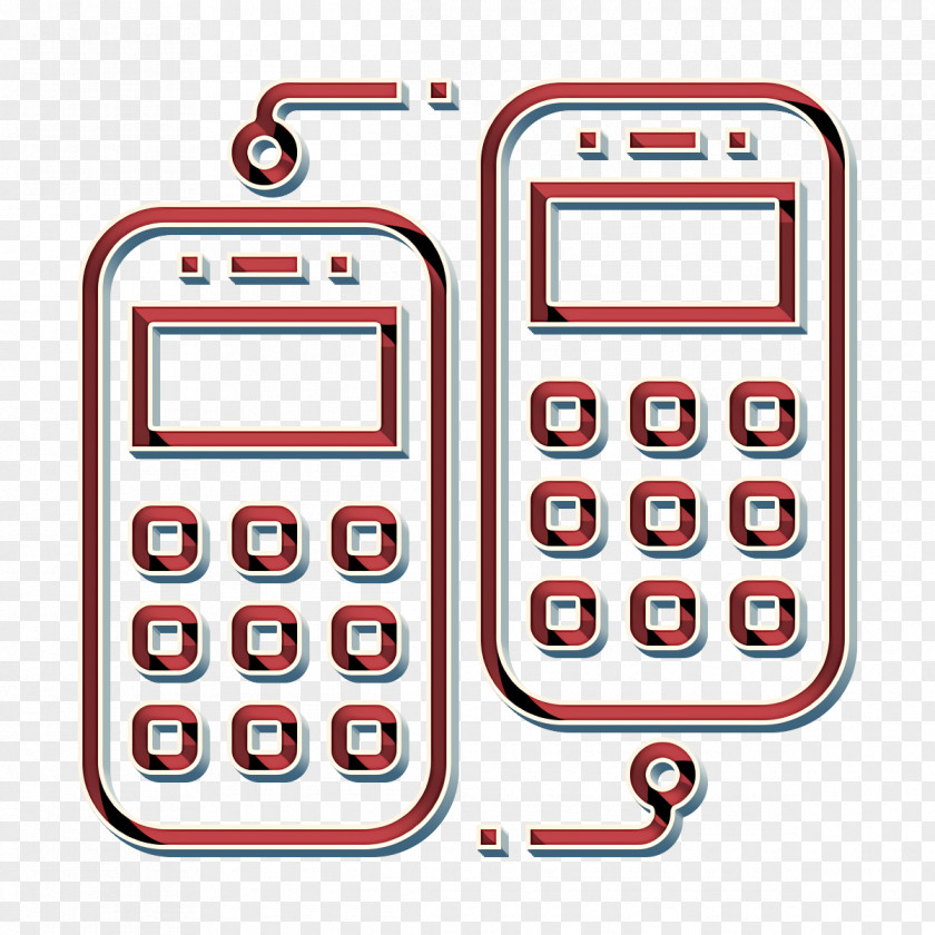Office Equipment Calculator Telephone Icon PNG
