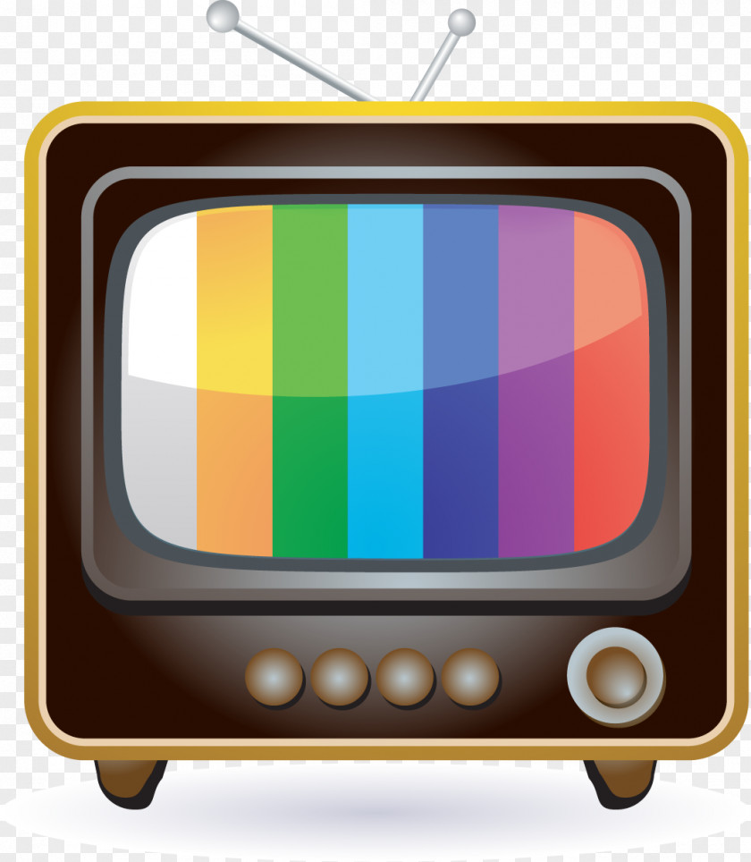 Retro TV Television Stock Illustration Icon PNG