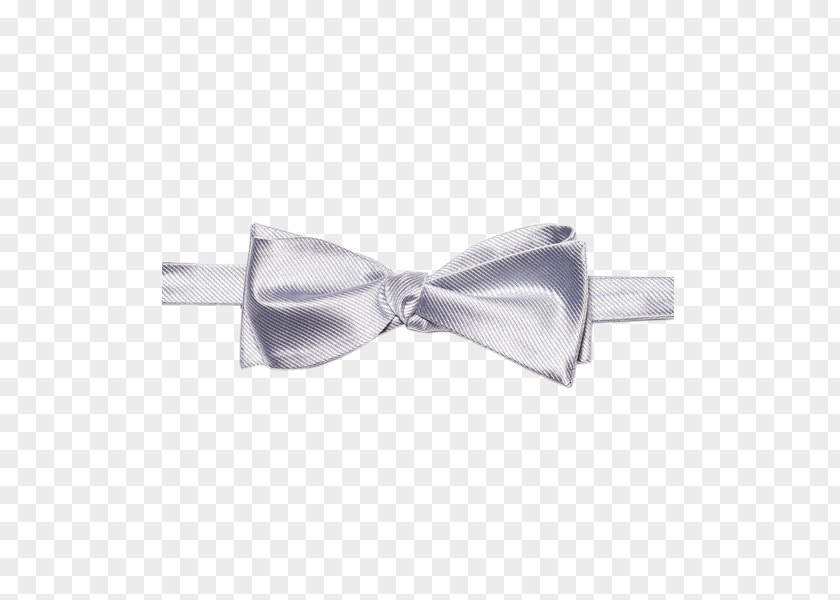 Ribbon Bow Tie Necktie Scarf Silver PNG