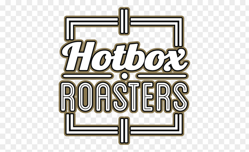 Scattered Coffee Beans Hotbox Roasters Roastery Nitro Cold Brew Cafe Logo PNG