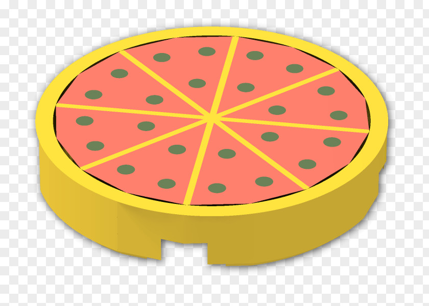 Yellow Painting Pepperoni Pizza PNG