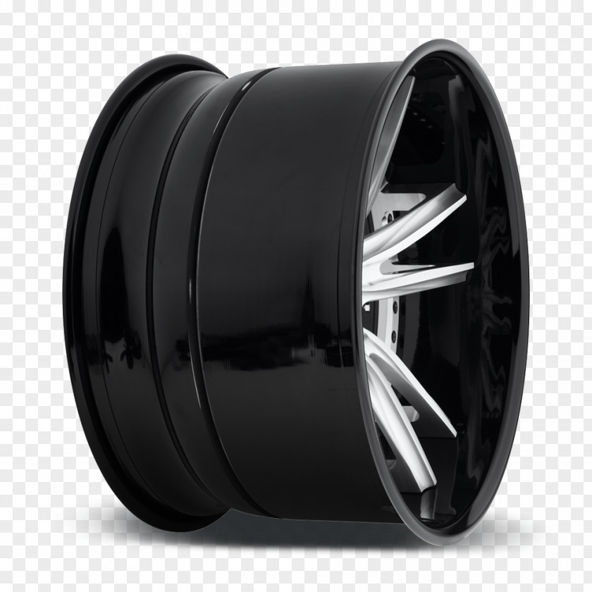 Brushed Steel Alloy Wheel Tire Spoke Rim Product Design PNG