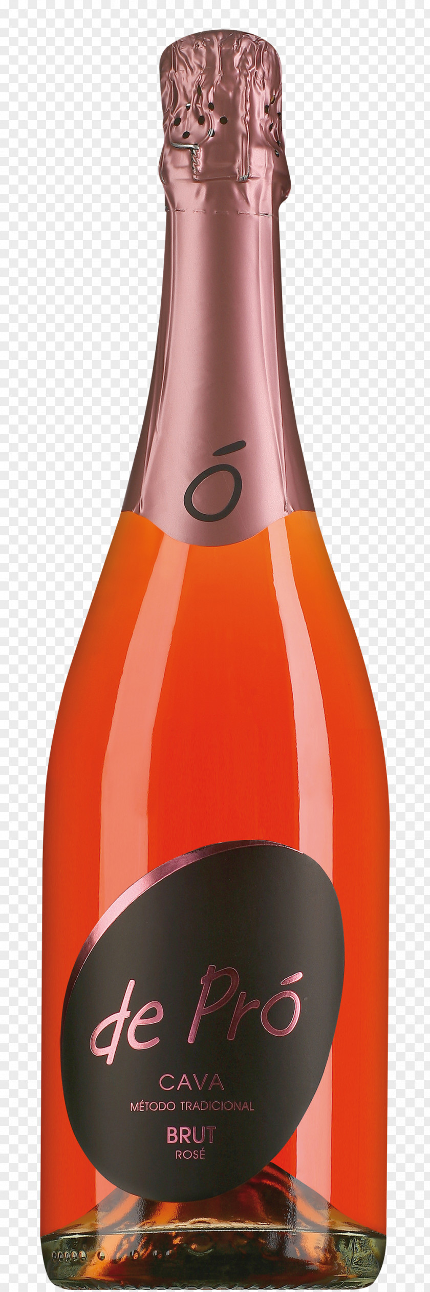 Champagne Cava DO Sparkling Wine Brut Rosado PNG