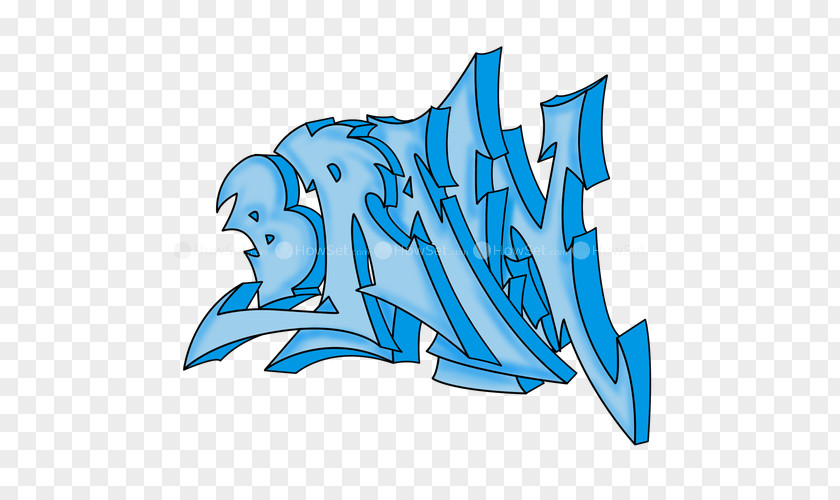 Graffiti Drawing Brain Art PNG