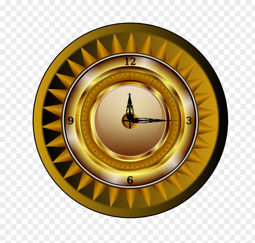 A Picture Of Clock Quartz Alarm Clocks Gold Watch PNG