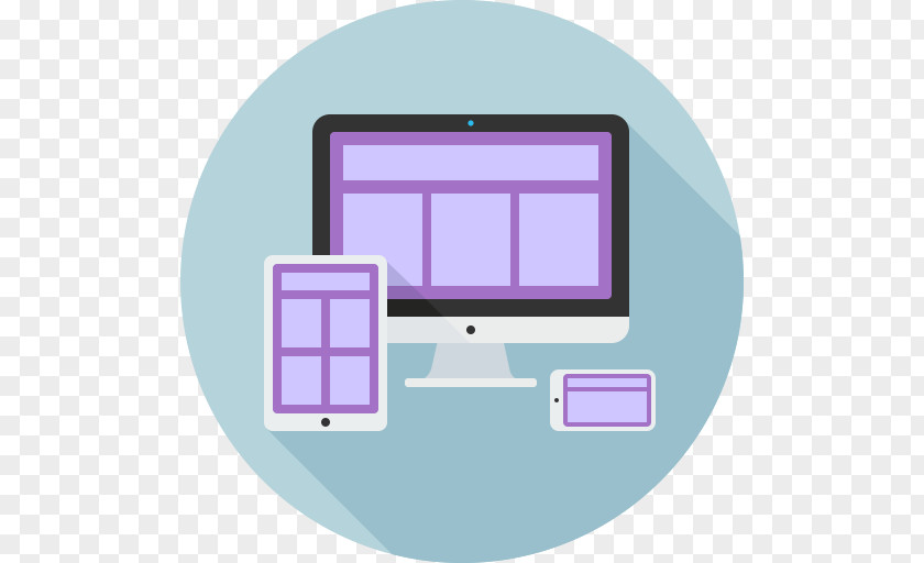 Design Responsive Web Icon Page Layout Grid PNG